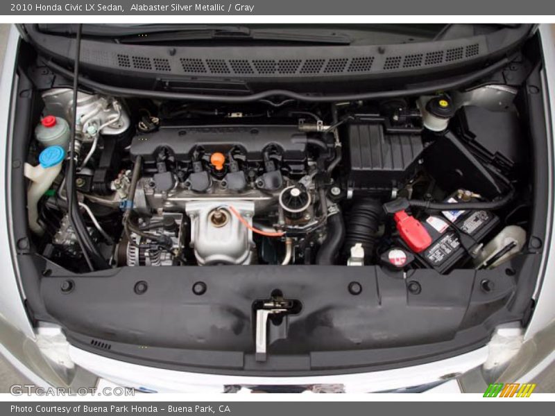 Alabaster Silver Metallic / Gray 2010 Honda Civic LX Sedan