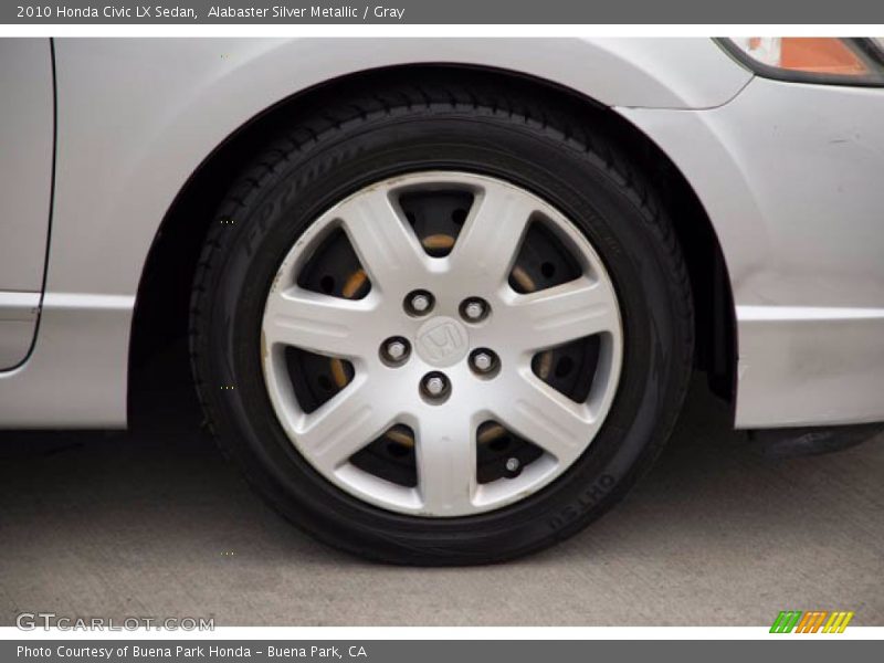 Alabaster Silver Metallic / Gray 2010 Honda Civic LX Sedan