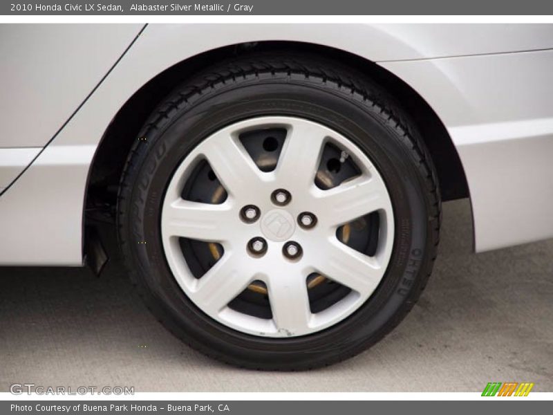 Alabaster Silver Metallic / Gray 2010 Honda Civic LX Sedan
