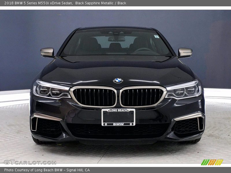 Black Sapphire Metallic / Black 2018 BMW 5 Series M550i xDrive Sedan