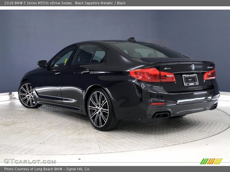 Black Sapphire Metallic / Black 2018 BMW 5 Series M550i xDrive Sedan