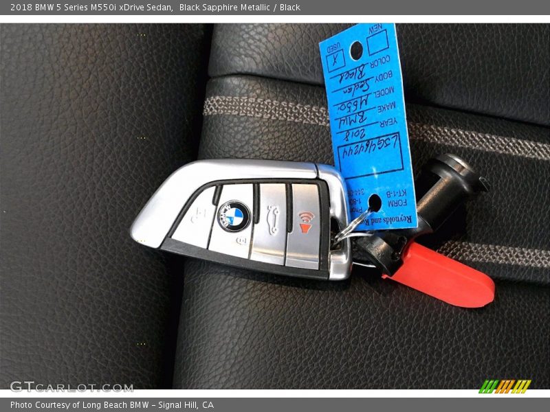 Black Sapphire Metallic / Black 2018 BMW 5 Series M550i xDrive Sedan