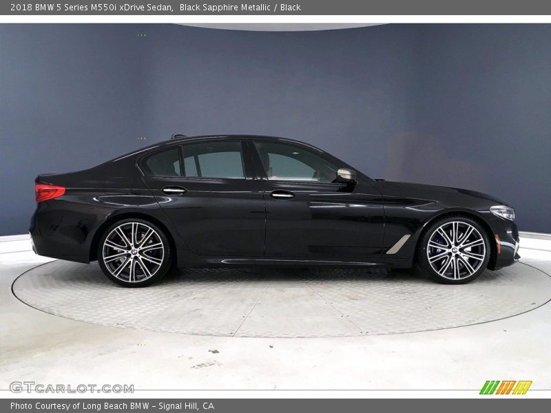 Black Sapphire Metallic / Black 2018 BMW 5 Series M550i xDrive Sedan