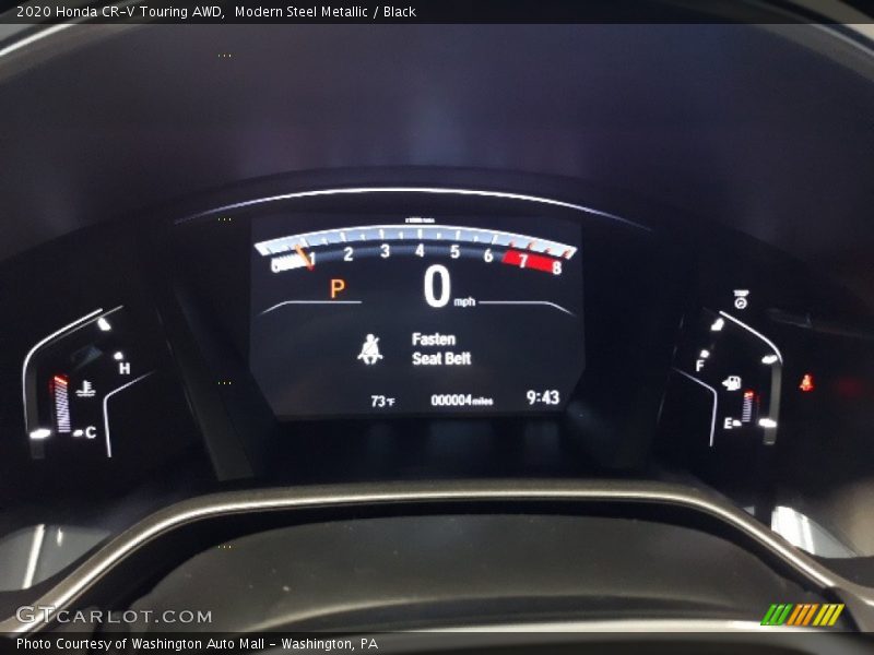 Modern Steel Metallic / Black 2020 Honda CR-V Touring AWD