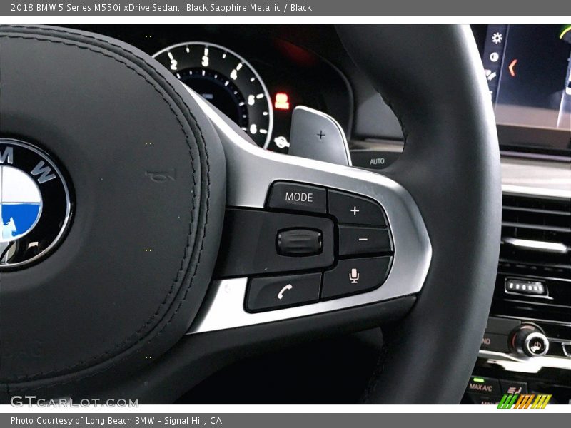 Black Sapphire Metallic / Black 2018 BMW 5 Series M550i xDrive Sedan