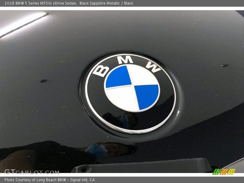 Black Sapphire Metallic / Black 2018 BMW 5 Series M550i xDrive Sedan