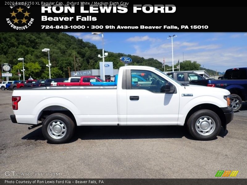 Oxford White / Medium Earth Gray 2020 Ford F150 XL Regular Cab
