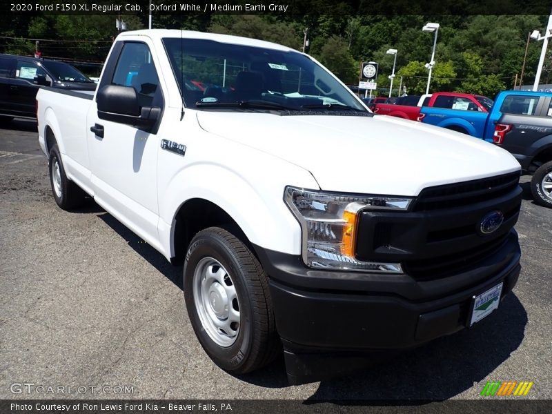 Oxford White / Medium Earth Gray 2020 Ford F150 XL Regular Cab