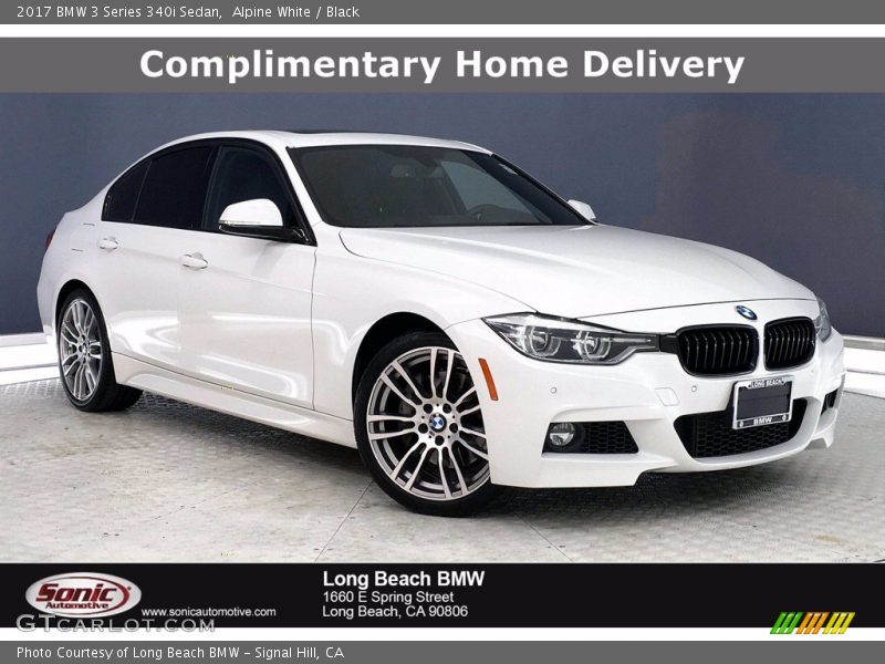 Alpine White / Black 2017 BMW 3 Series 340i Sedan