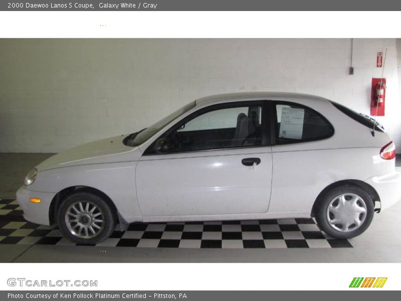 Galaxy White / Gray 2000 Daewoo Lanos S Coupe