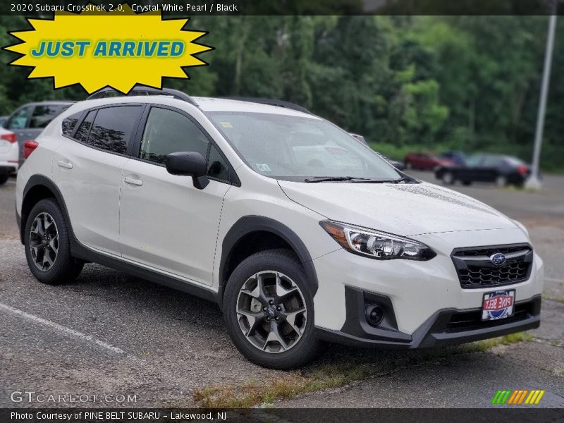 Crystal White Pearl / Black 2020 Subaru Crosstrek 2.0