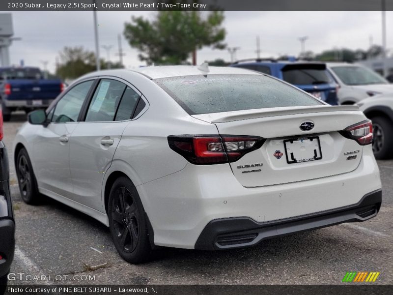 Crystal White Pearl / Two-Tone Gray 2020 Subaru Legacy 2.5i Sport