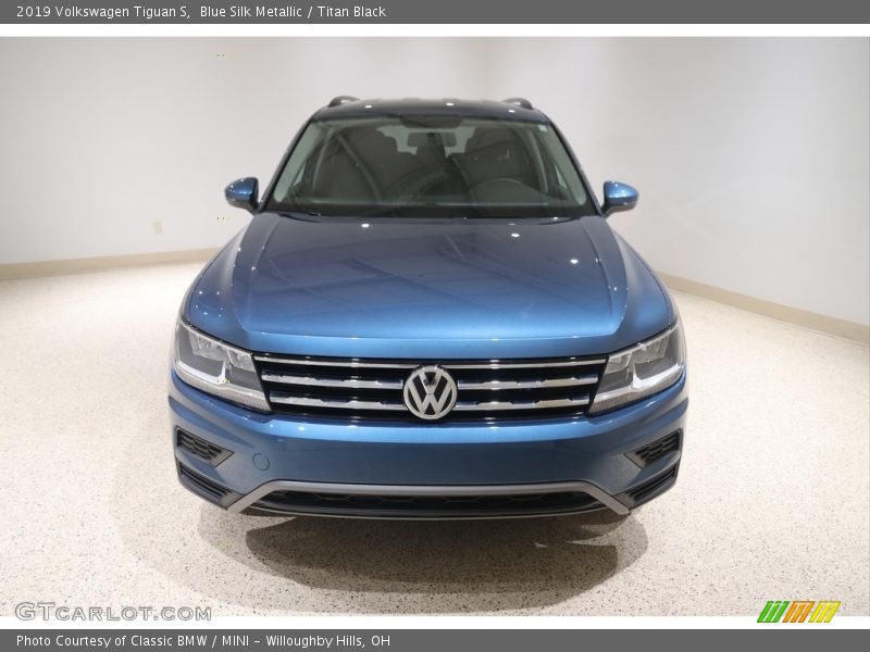 Blue Silk Metallic / Titan Black 2019 Volkswagen Tiguan S