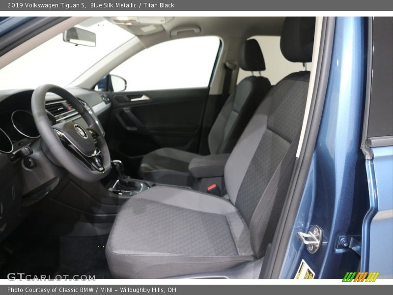 Blue Silk Metallic / Titan Black 2019 Volkswagen Tiguan S