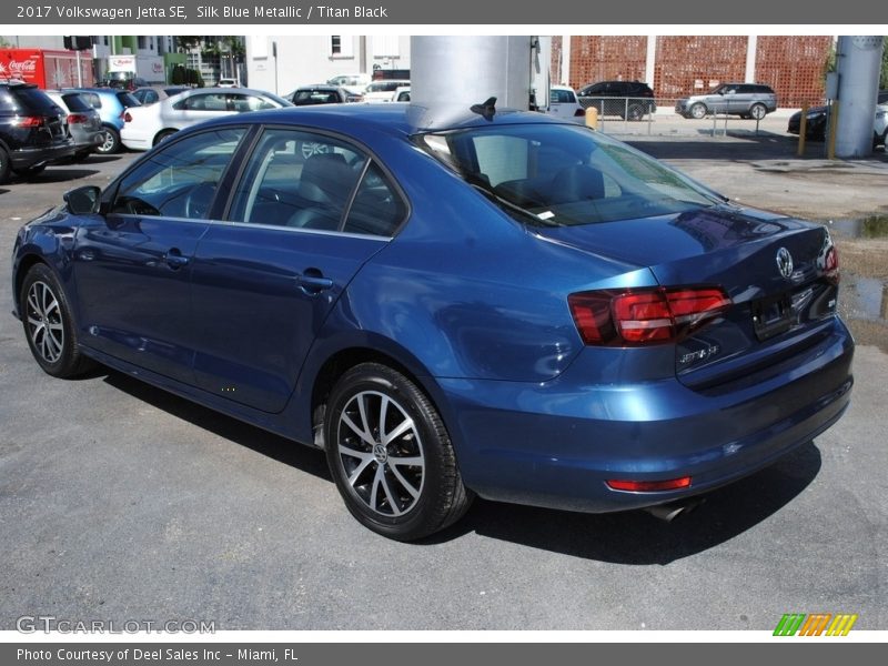 Silk Blue Metallic / Titan Black 2017 Volkswagen Jetta SE