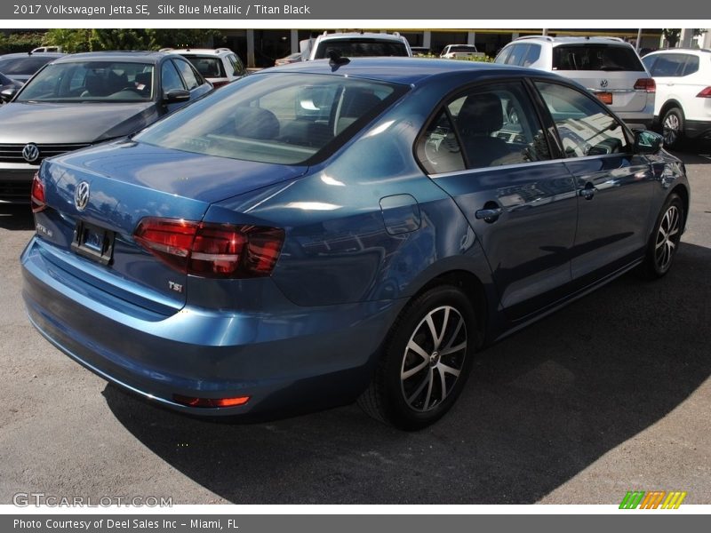 Silk Blue Metallic / Titan Black 2017 Volkswagen Jetta SE