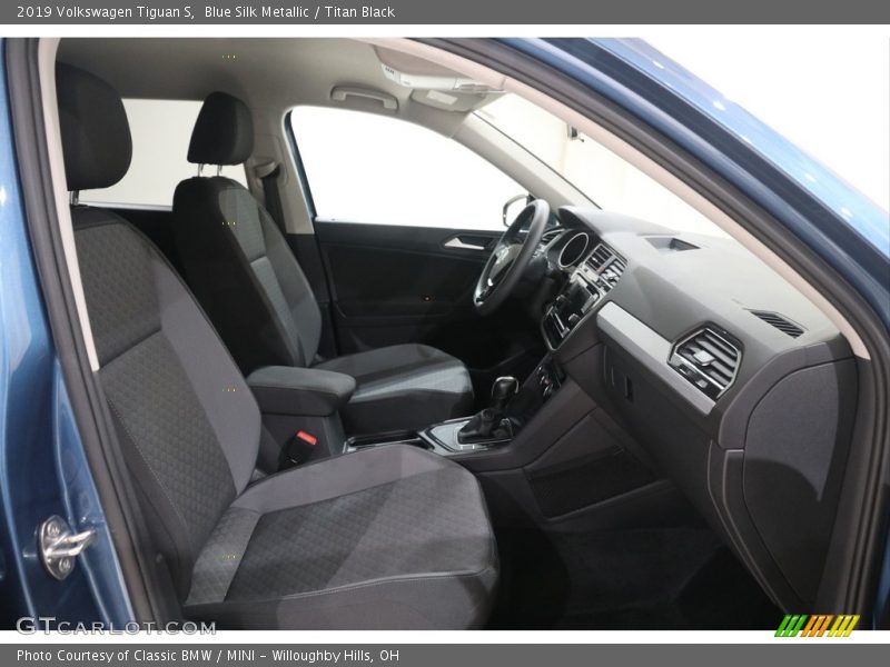 Blue Silk Metallic / Titan Black 2019 Volkswagen Tiguan S