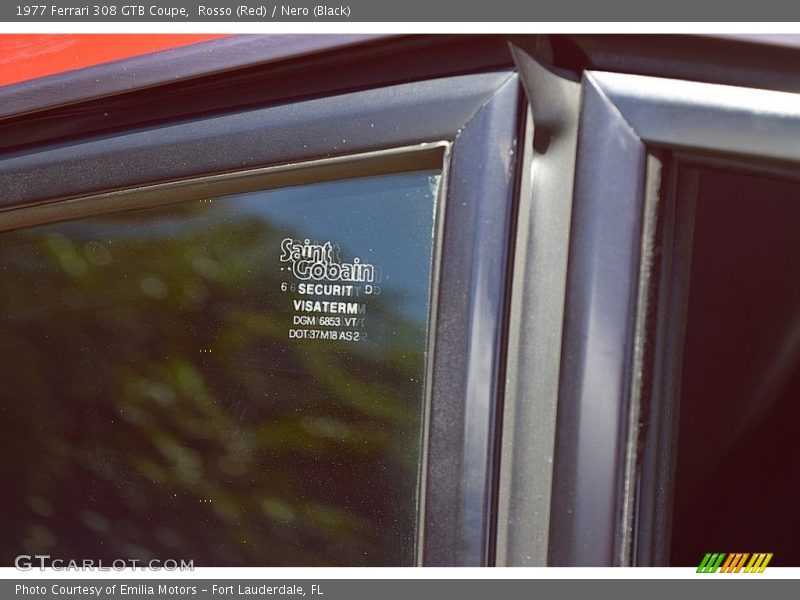 Rosso (Red) / Nero (Black) 1977 Ferrari 308 GTB Coupe