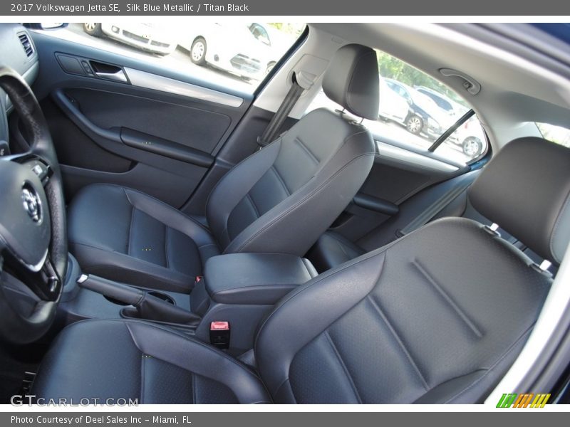 Silk Blue Metallic / Titan Black 2017 Volkswagen Jetta SE
