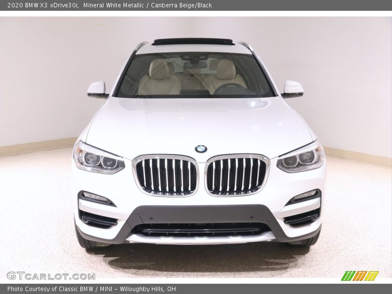 Mineral White Metallic / Canberra Beige/Black 2020 BMW X3 xDrive30i