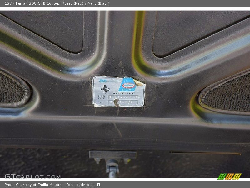 Rosso (Red) / Nero (Black) 1977 Ferrari 308 GTB Coupe