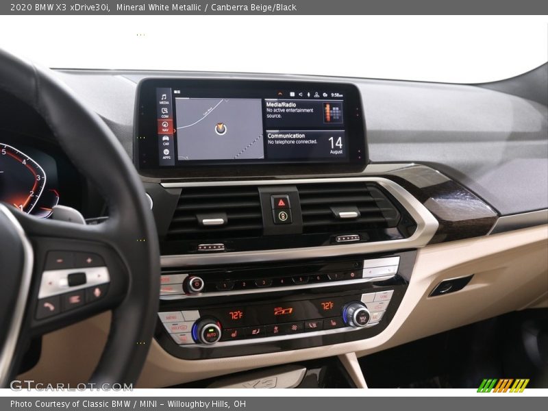 Mineral White Metallic / Canberra Beige/Black 2020 BMW X3 xDrive30i