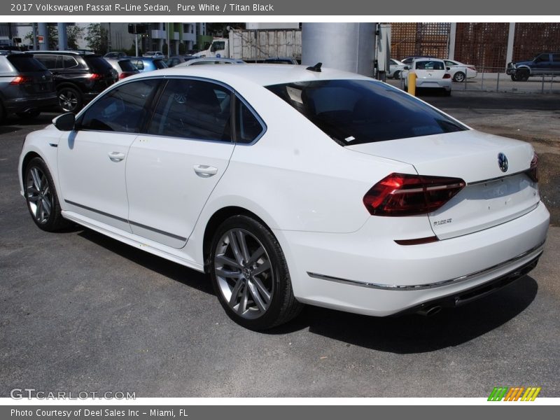 Pure White / Titan Black 2017 Volkswagen Passat R-Line Sedan