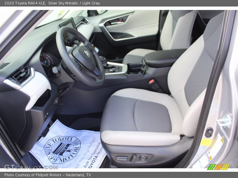 Silver Sky Metallic / Light Gray 2020 Toyota RAV4 XLE