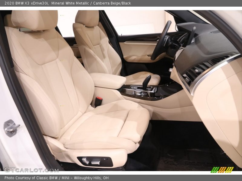 Mineral White Metallic / Canberra Beige/Black 2020 BMW X3 xDrive30i