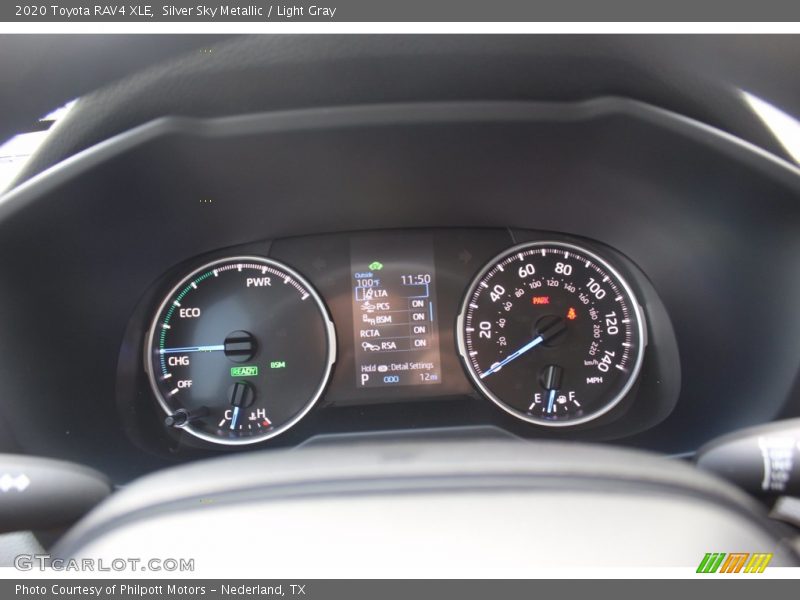 Silver Sky Metallic / Light Gray 2020 Toyota RAV4 XLE