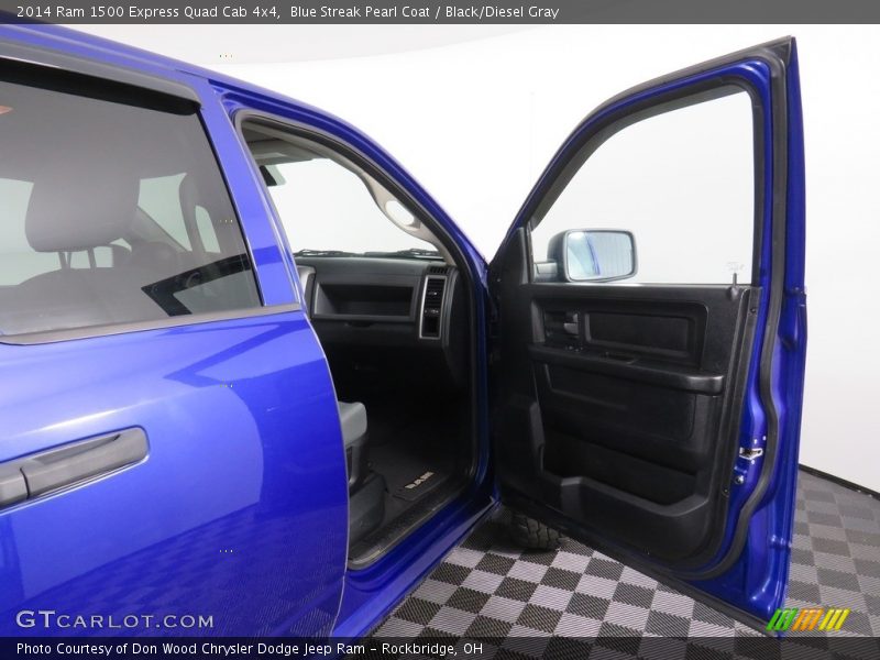 Blue Streak Pearl Coat / Black/Diesel Gray 2014 Ram 1500 Express Quad Cab 4x4