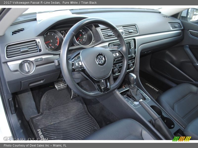 Pure White / Titan Black 2017 Volkswagen Passat R-Line Sedan