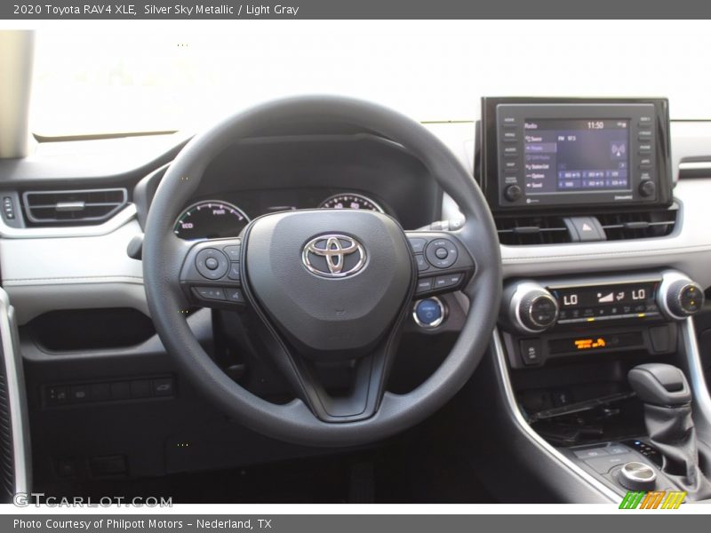 Silver Sky Metallic / Light Gray 2020 Toyota RAV4 XLE
