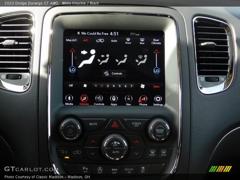 White Knuckle / Black 2020 Dodge Durango GT AWD