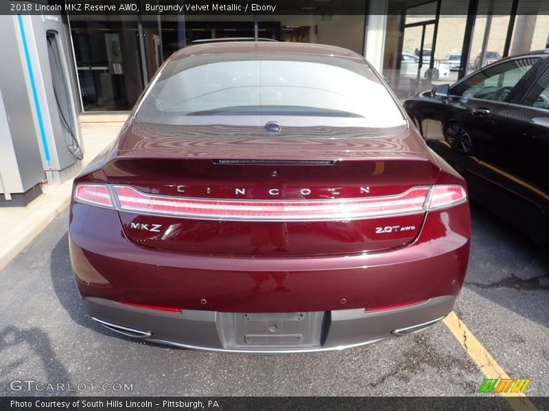 Burgundy Velvet Metallic / Ebony 2018 Lincoln MKZ Reserve AWD