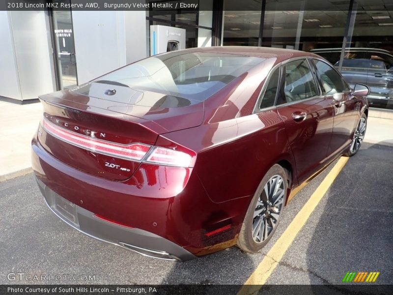 Burgundy Velvet Metallic / Ebony 2018 Lincoln MKZ Reserve AWD