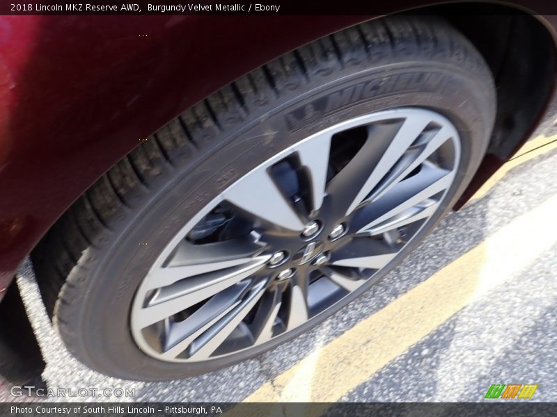 Burgundy Velvet Metallic / Ebony 2018 Lincoln MKZ Reserve AWD