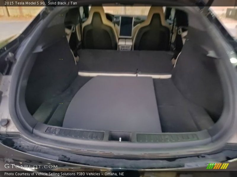 Solid Black / Tan 2015 Tesla Model S 90