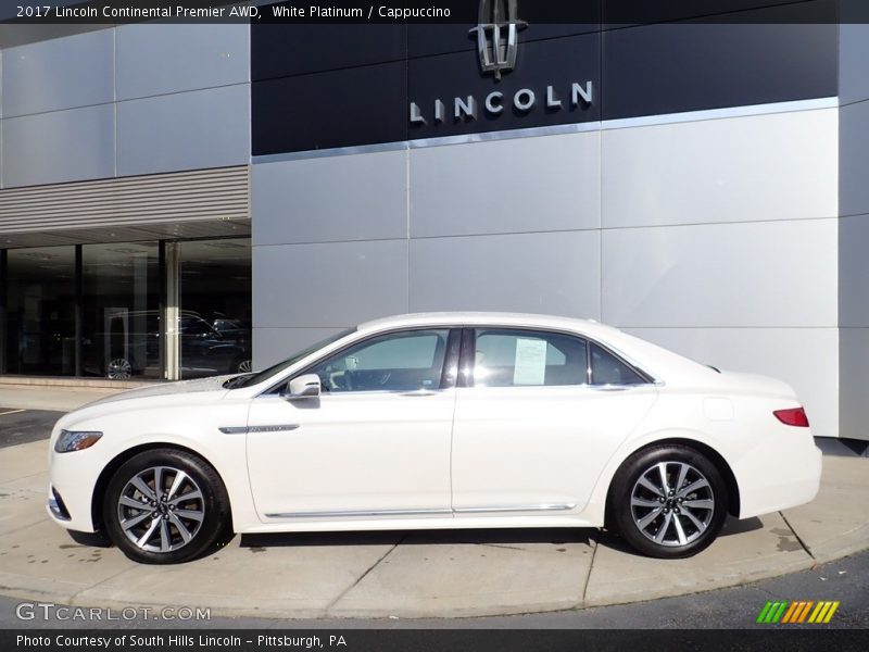 White Platinum / Cappuccino 2017 Lincoln Continental Premier AWD