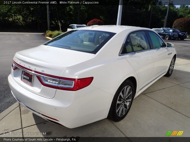 White Platinum / Cappuccino 2017 Lincoln Continental Premier AWD