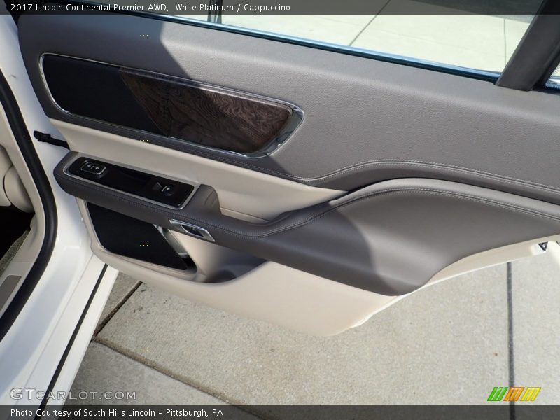 White Platinum / Cappuccino 2017 Lincoln Continental Premier AWD