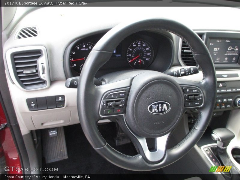 Hyper Red / Gray 2017 Kia Sportage EX AWD
