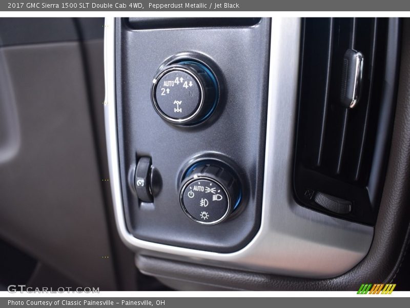 Pepperdust Metallic / Jet Black 2017 GMC Sierra 1500 SLT Double Cab 4WD