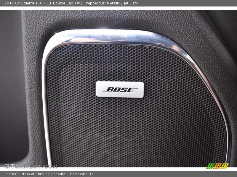 Pepperdust Metallic / Jet Black 2017 GMC Sierra 1500 SLT Double Cab 4WD