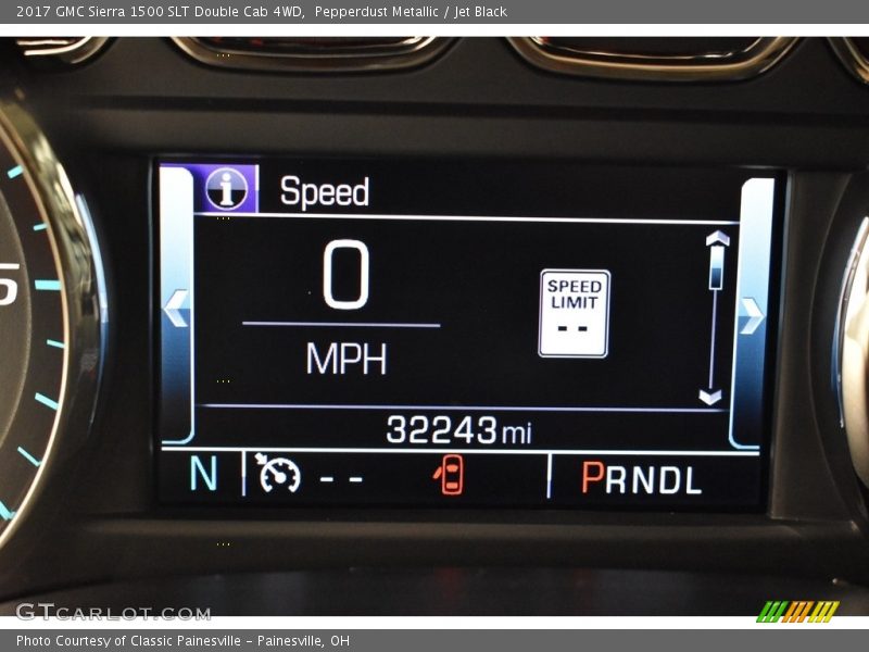 Pepperdust Metallic / Jet Black 2017 GMC Sierra 1500 SLT Double Cab 4WD
