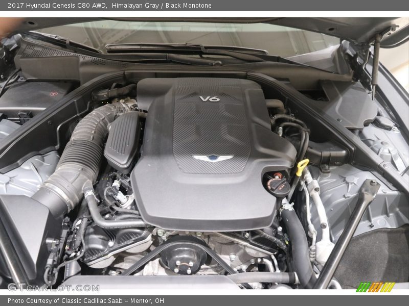 Himalayan Gray / Black Monotone 2017 Hyundai Genesis G80 AWD