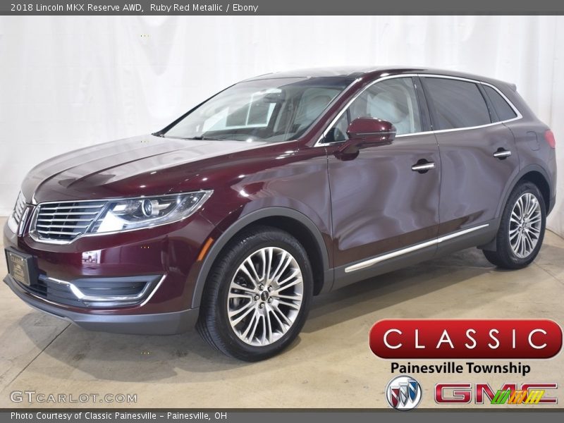 Ruby Red Metallic / Ebony 2018 Lincoln MKX Reserve AWD