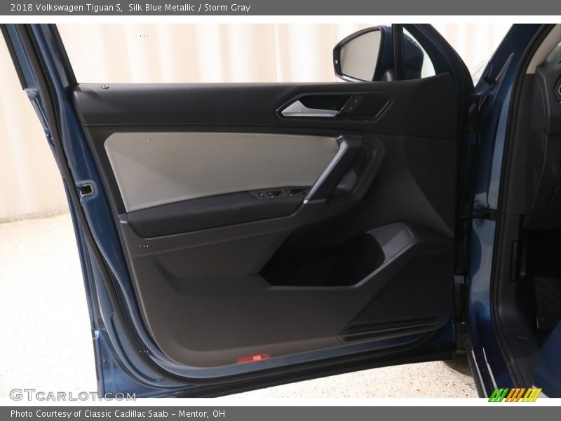 Silk Blue Metallic / Storm Gray 2018 Volkswagen Tiguan S