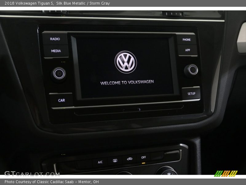 Silk Blue Metallic / Storm Gray 2018 Volkswagen Tiguan S