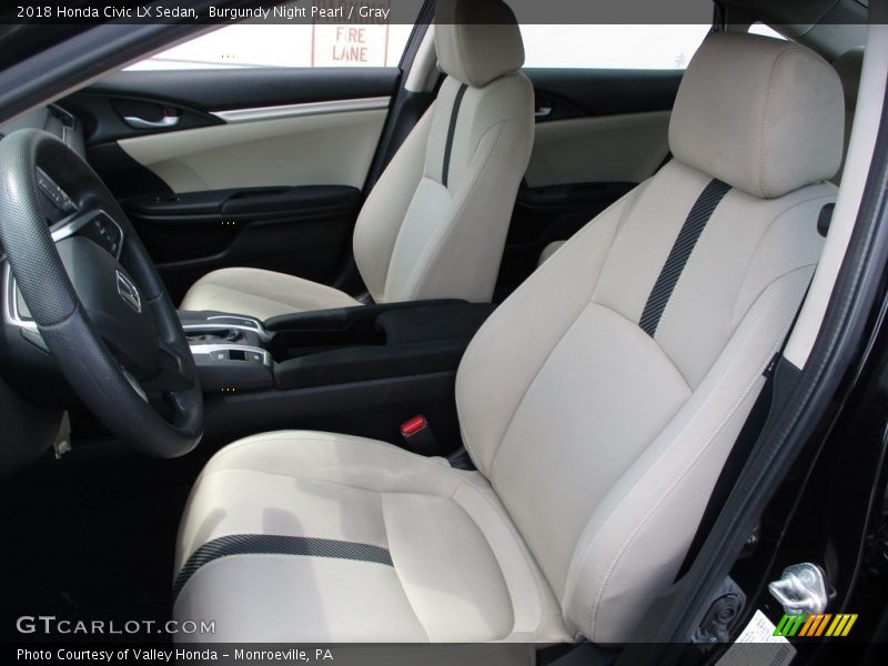  2018 Civic LX Sedan Gray Interior